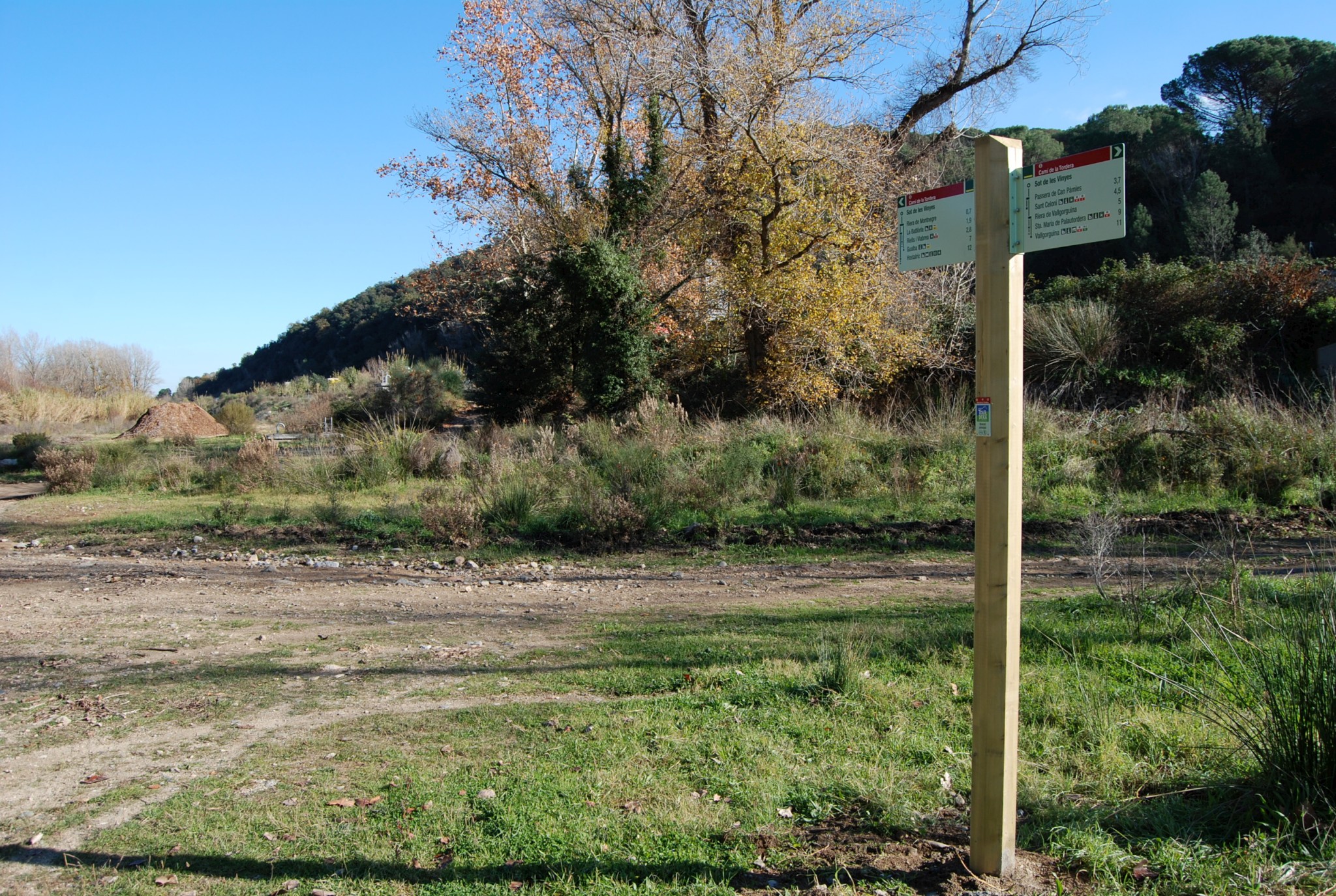 Foto: Tourdera. Senyalització de la ruta a Sant Celoni