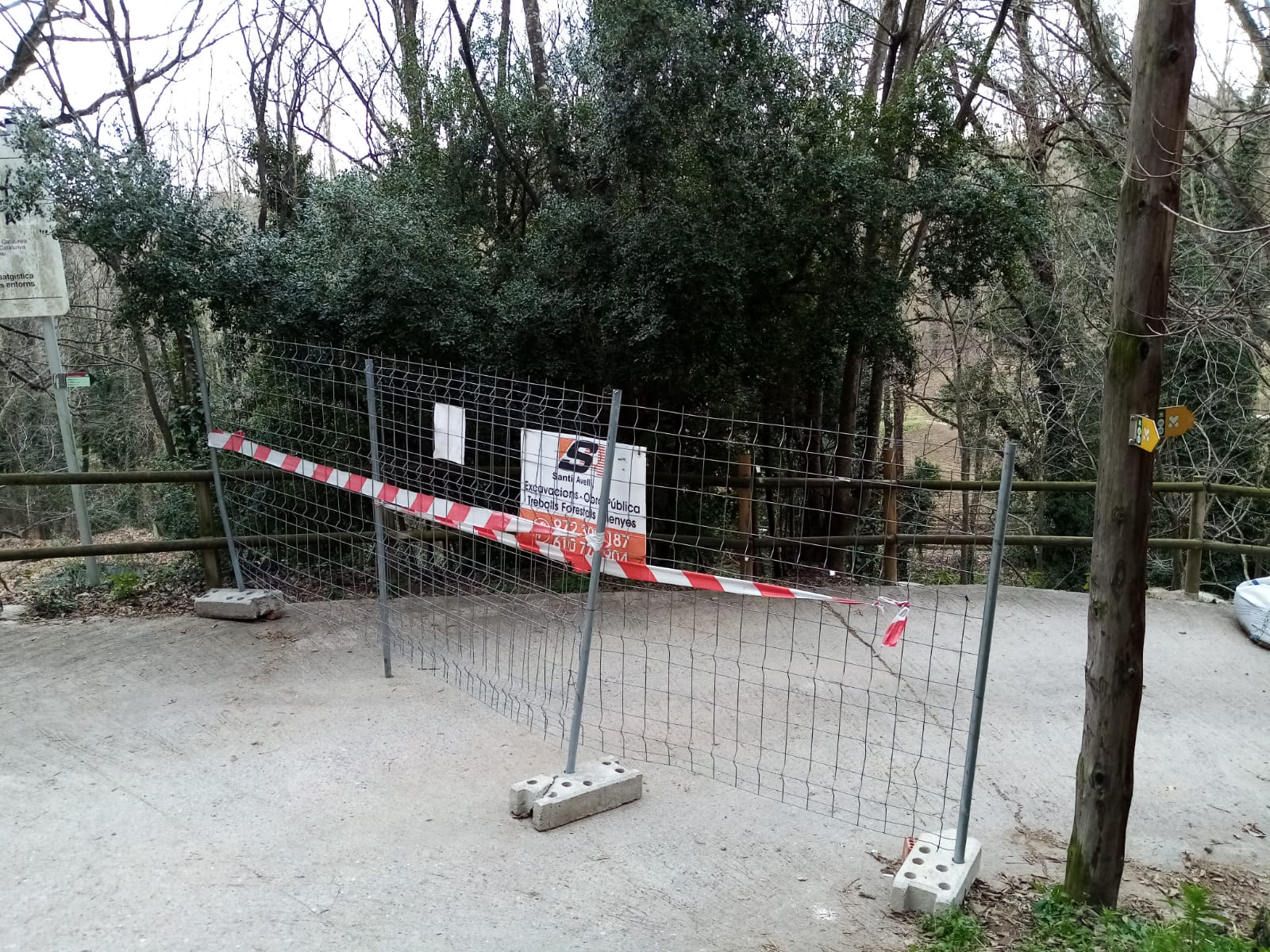 Foto: Consell Comarcal de la Selva. Actuacions de millora del camí del Molí a Hostalric.