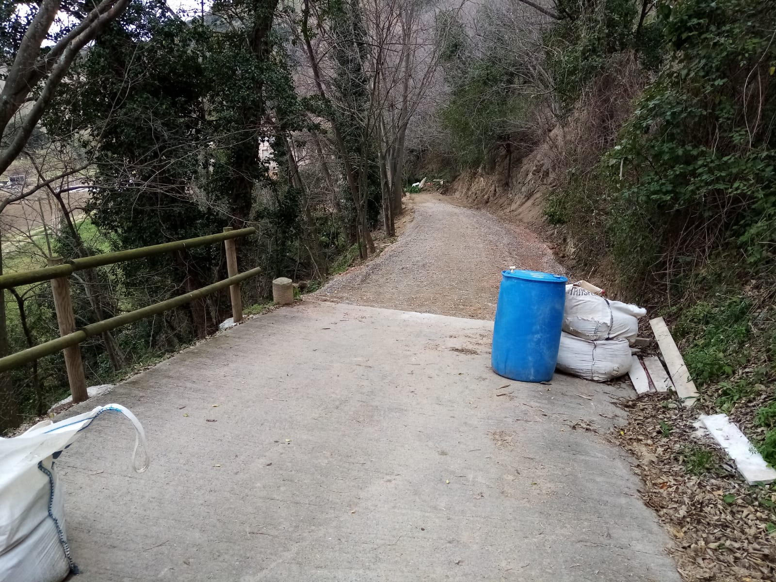 Foto: Consell Comarcal de la Selva. Actuacions de millora del camí del Molí a Hostalric.
