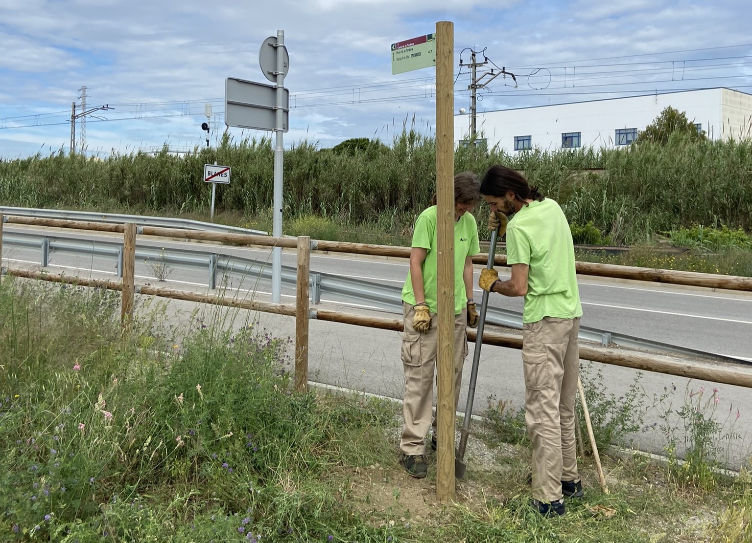 Foto: Tourdera. Imatge durant la revisió de la ruta
