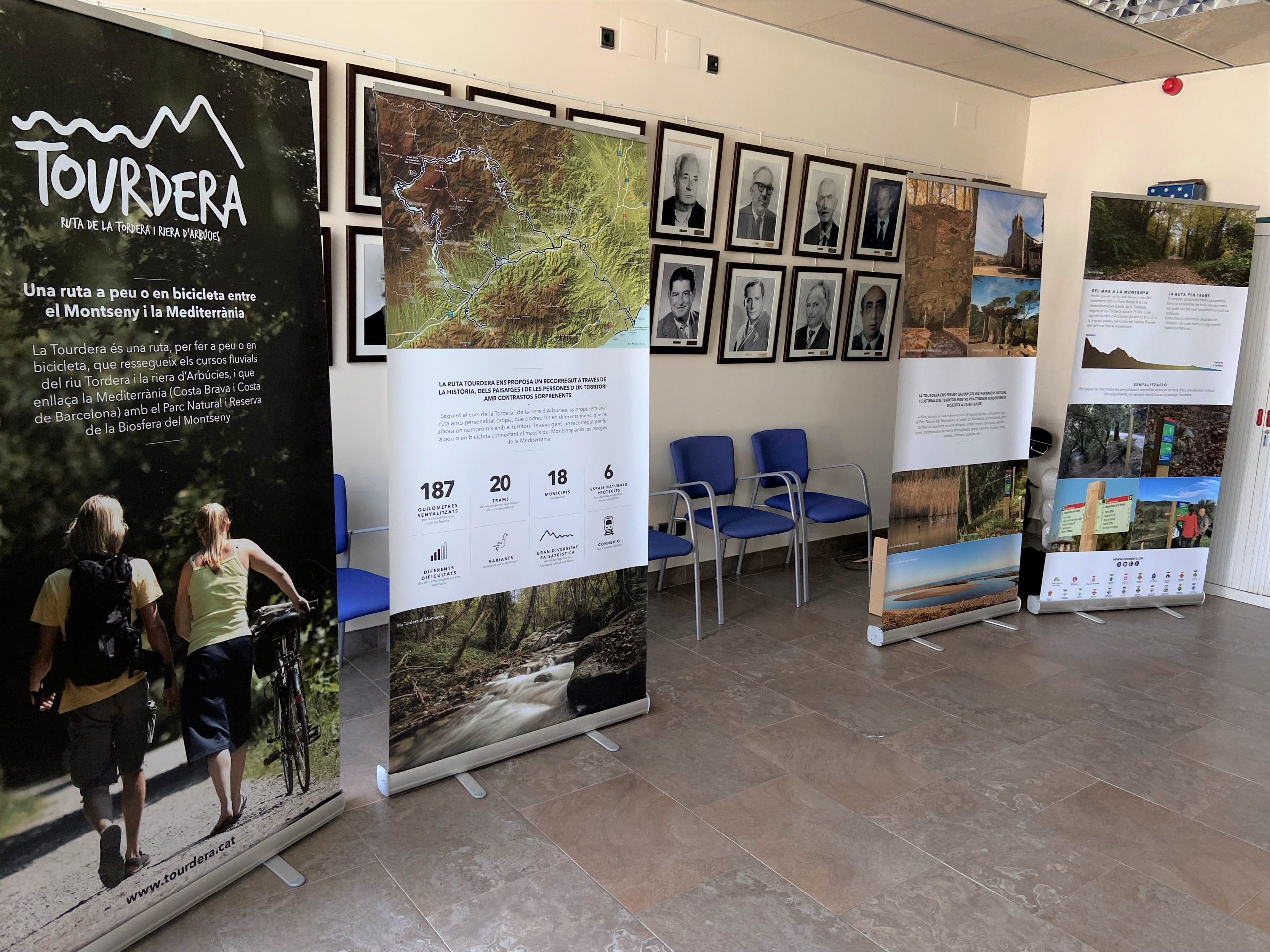Esposició itinerant del projecte Tourdera a la sessió per empresaris de Sant Esteve de Palautordera