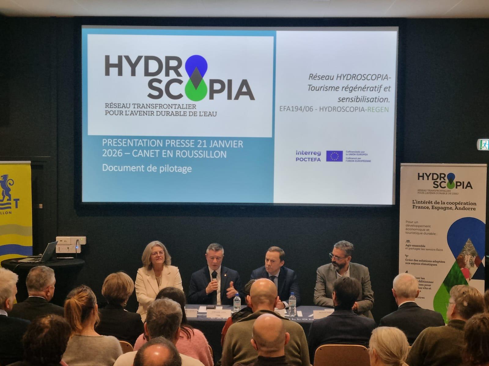 Acte de presentació de la xarxa Hydroscopia i del projecte Hydroscopia-REGEN a Canet de Rosselló.