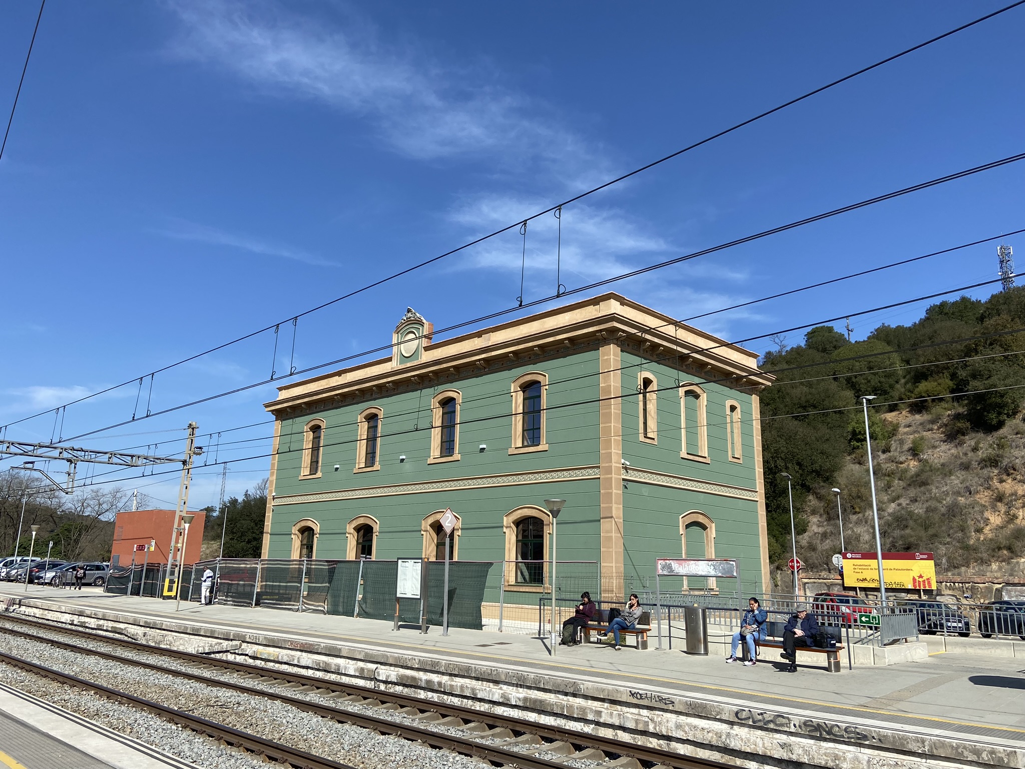 Foto: Tourdera. Estació de tren de Santa Maria de Palautordera.