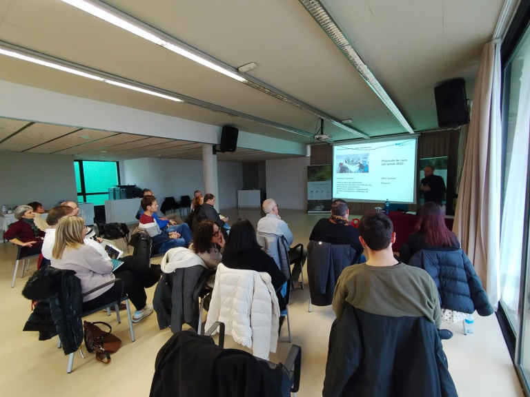 Foto: Tourdera. Imatge de la reunió de seguiment realitzada al gener de 2024 a l’ajuntament de Montseny.