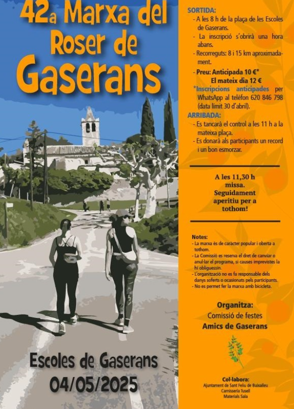 42a Marxa del Roser de Gaserans (Sant Feliu de Buixelleu)